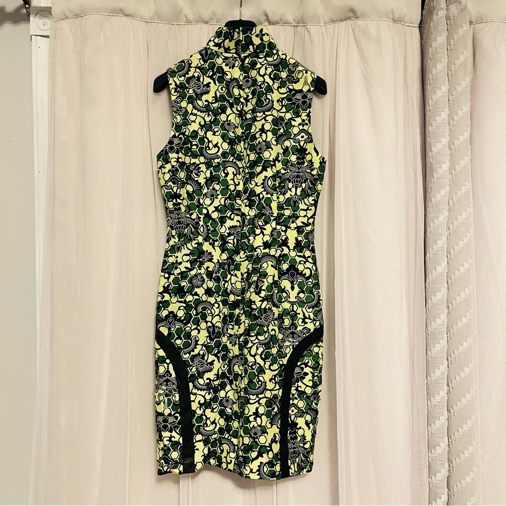 Shanghai Tang Green Silk Cheongsam size 6 dress